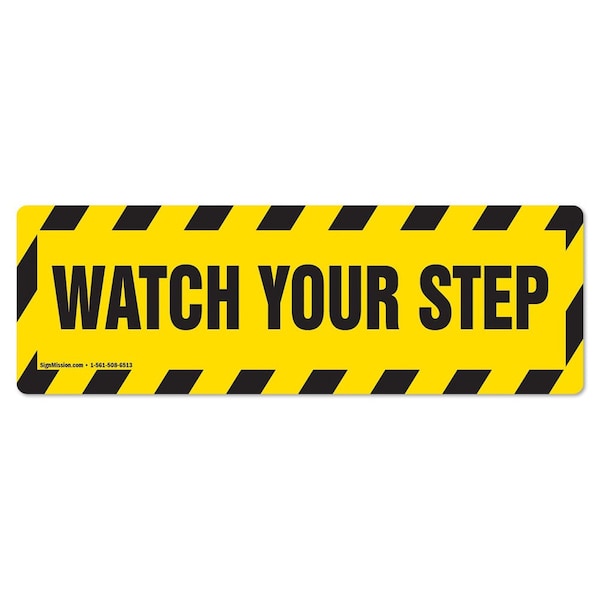 Watch Your Step 2 18in Non-Slip Floor Marker, 12PK, 16 in L, 16 in H, FD-2-R-16-12PK-99820
